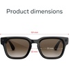image:imageMeta Fury AI GlassesClassic BlackBrown Gradient Lenses