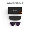 image:imageMeta Oakley HSTN Smart AI Glasses Black Prizm Black PolarizedBlack Frame  Clear to Amethyst Transitions Lenses