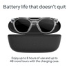 image:imageMeta Oakley HSTN Smart AI Glasses Black Prizm Black PolarizedClear Frame  Clear to Grey Transitions Lenses