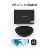 image:imageMeta Oakley Vanguard Smart AI Glasses Black Prizm Transitions EmberWhite  Prizm Sapphire