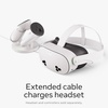 image:imageMeta Quest Compact Charging Dock  Works with Meta Quest 33S  Extended Headset Charging Cable  Wireless Charging for Touch Plus Controllers