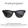 image:imageMeta RayBan Gen 2 Skyler Smart AI Glasses Transp Peach TransitionsShiny Black  Polarized Gradient Graphite Lenses