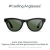 image:imageMeta RayBan Gen 2 Skyler Smart AI Glasses Transp Peach TransitionsShiny Black  Transitions Graphite Green Lenses