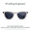 image:imageMeta RayBan Gen 2 Skyler Smart AI Glasses Transp Peach TransitionsShiny Chalky Grey  Transitions Sapphire Lenses