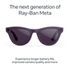 image:imageMeta RayBan Gen 2 Skyler Smart AI Glasses Transp Peach TransitionsShiny Mystic Violet  Transitions Amethyst Lenses