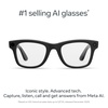 image:imageMeta RayBan Gen 2 Wayfarer Shiny Cosmic Blue  Smart AI Glasses for Men Women  2x Battery Life  3K Ultra HD  12 MP Camera Audio Video Recording  Transitions Sapphire Lenses  SunglassesMatte Black  Clear Lenses
