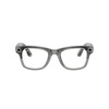image:imageMeta RayBan Gen 2 Wayfarer Shiny Cosmic Blue  Smart AI Glasses for Men Women  2x Battery Life  3K Ultra HD  12 MP Camera Audio Video Recording  Transitions Sapphire Lenses  SunglassesShiny Transparent Grey  Sapphire Transition Lenses