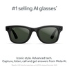 image:imageMeta RayBan Gen 2 Wayfarer Shiny Cosmic Blue  Smart AI Glasses for Men Women  2x Battery Life  3K Ultra HD  12 MP Camera Audio Video Recording  Transitions Sapphire Lenses  SunglassesShiny Black  Transitions Graphite Green Lenses