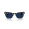 image:imageMeta RayBan Gen 2 Wayfarer Shiny Cosmic Blue  Smart AI Glasses for Men Women  2x Battery Life  3K Ultra HD  12 MP Camera Audio Video Recording  Transitions Sapphire Lenses  SunglassesShiny Transparent Grey  Sapphire Transition Lenses