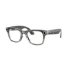 image:imageMeta RayBan Gen 2 Wayfarer Shiny Cosmic Blue  Smart AI Glasses for Men Women  2x Battery Life  3K Ultra HD  12 MP Camera Audio Video Recording  Transitions Sapphire Lenses  SunglassesShiny Transparent Grey  Sapphire Transition Lenses