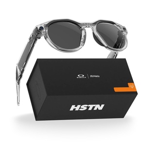 image:imageMeta Oakley HSTN Smart AI Glasses Black Prizm Black PolarizedClear Frame  Clear to Grey Transitions Lenses