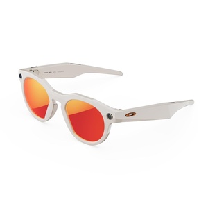 image:imageMeta Oakley HSTN Smart AI Glasses Black Prizm Black PolarizedWarm Grey Frame  Prizm Ruby Lenses