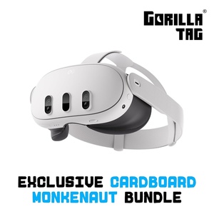 image:imageMeta Quest 3 512GB  VR Without Wires  Gorilla Tag Cardboard Monkenaut Bundle  Amazon Exclusive Access to 100 Games with a 3Month Trial of Meta Horizon IncludedMeta Quest