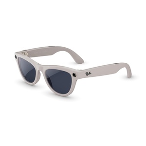 image:imageMeta RayBan Gen 2 Skyler Smart AI Glasses Transp Peach TransitionsShiny Chalky Grey  Transitions Sapphire Lenses