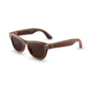 image:imageMeta RayBan Gen 2 Skyler Smart AI Glasses Transp Peach TransitionsShiny Transparent Peach  Brown Transition Lenses