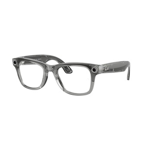 image:imageMeta RayBan Gen 2 Wayfarer Shiny Cosmic Blue  Smart AI Glasses for Men Women  2x Battery Life  3K Ultra HD  12 MP Camera Audio Video Recording  Transitions Sapphire Lenses  SunglassesShiny Transparent Grey  Sapphire Transition Lenses