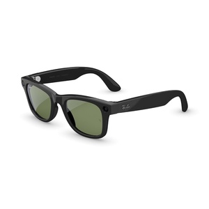 image:imageMeta RayBan Gen 2 Wayfarer Shiny Cosmic Blue  Smart AI Glasses for Men Women  2x Battery Life  3K Ultra HD  12 MP Camera Audio Video Recording  Transitions Sapphire Lenses  SunglassesShiny Black  Green Lenses